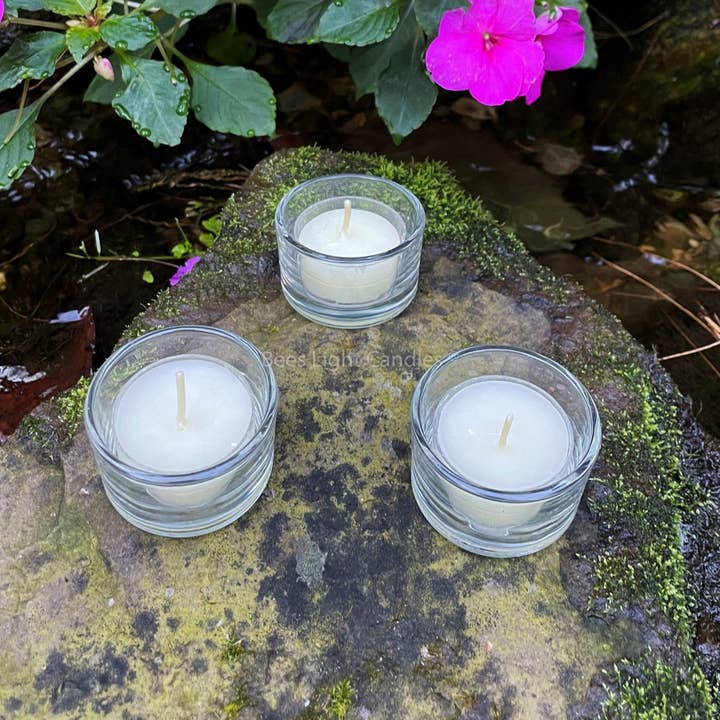 Bees Light Candles – wholesale Candle holder – Clear Glass Tealight Holders