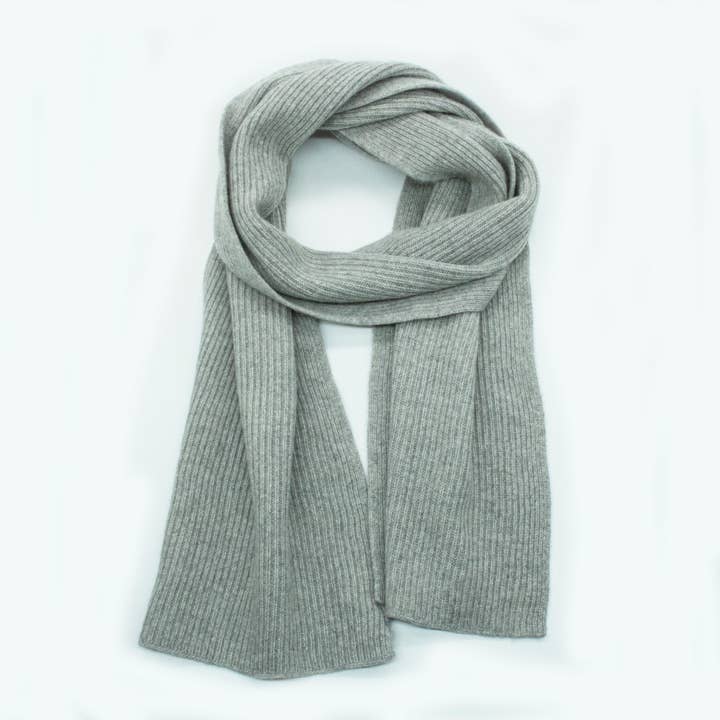 Portolano - Wholesale Scarf - Unisex - 10"x72" CASHMERE RIBBED SCARF