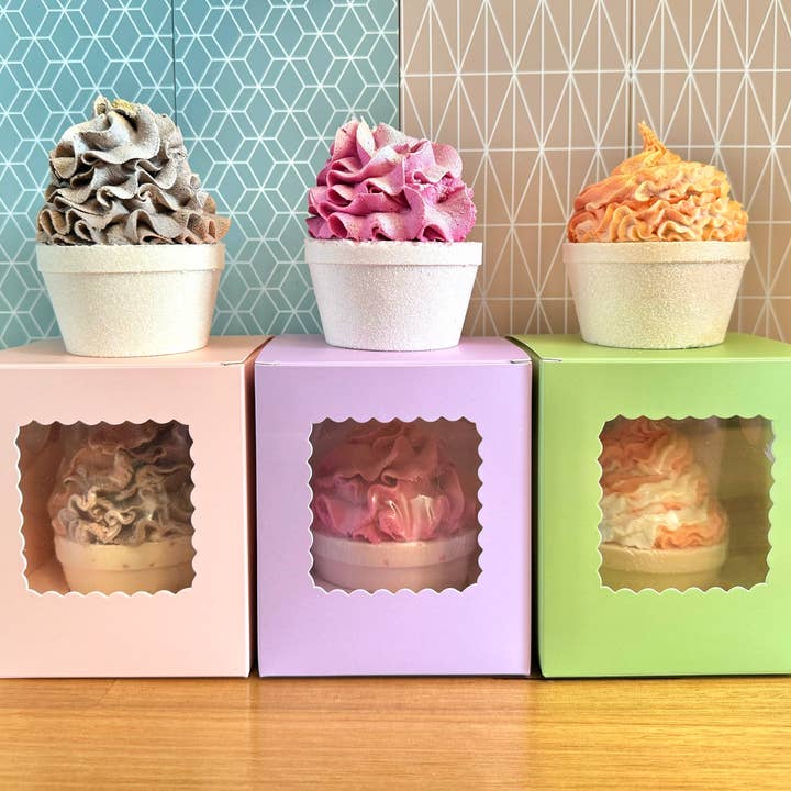 Suave Soaps - Wholesale Bath bomb/fizz - Caffe Latte Bath Cupcake1