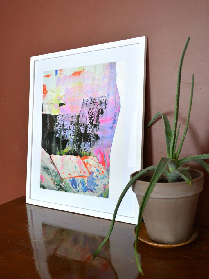 "Northern Lights" Colorful Contemporary Wall Giclée Print for wholesale by KT Lane Studio