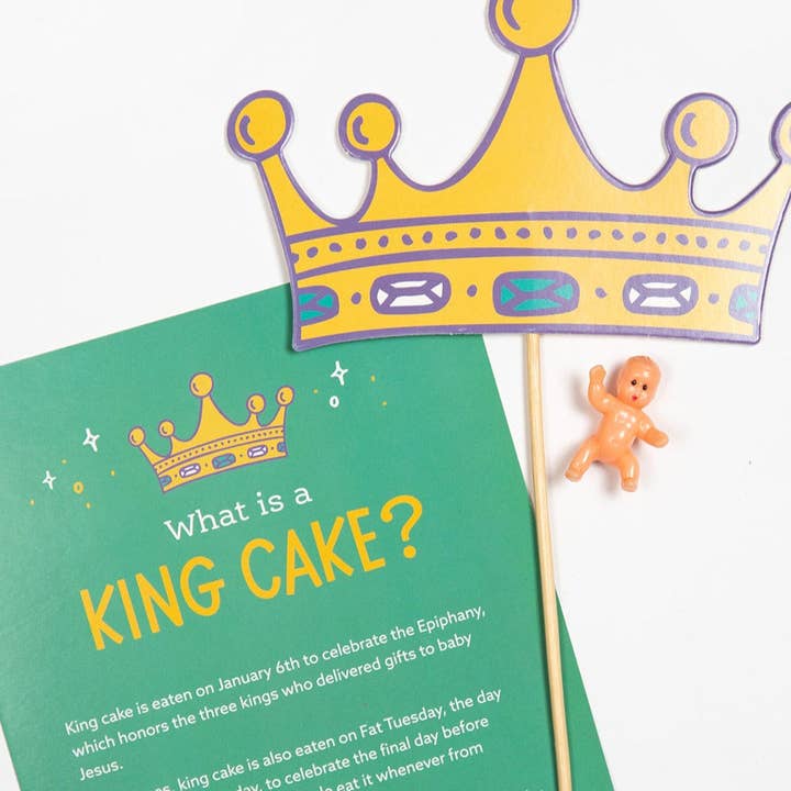 Catholic Family Crate® - Wholesale Party Sign/Banner - King Cake Kit