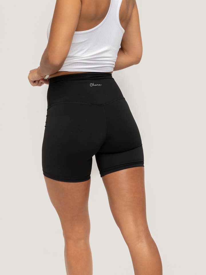 Calções Bicicleta Ohana Originals Pretas por atacado de Ohana the Label