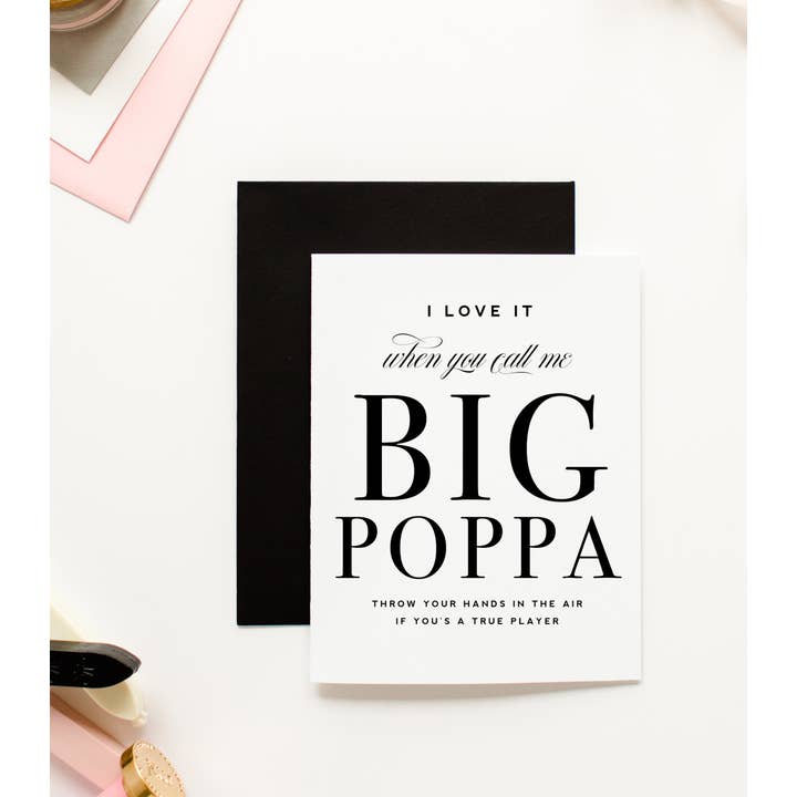 Kitty Meow Boutique - Wholesale Father's Day Card - Call Me Big Poppa - Funny Father's Day Greeting Card
