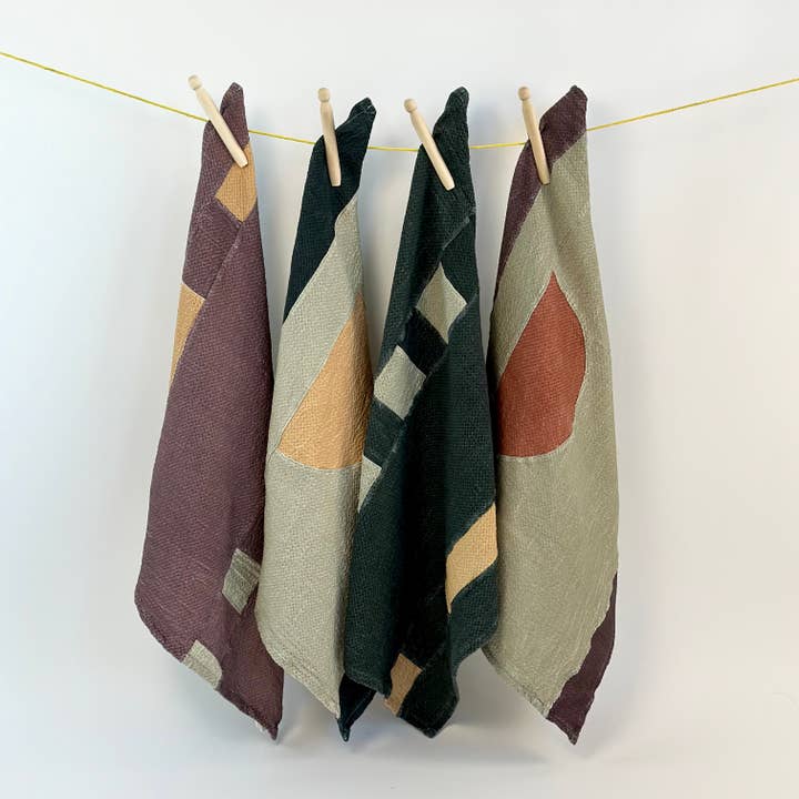 Pigeon Toe Ceramics & Home Textiles - Wholesale Tea Towel - Quilt Tea Towel - Handmade