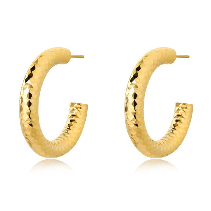Sahira Jewelry Design - Wholesale Hoop Earrings - Madisen Hoop - 30mm0