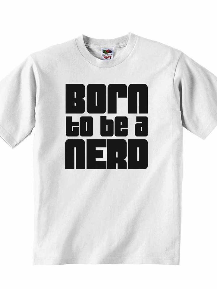Born to Be a Nerd - Maglietta per bambino per la vendita all'ingrosso da parte di Little Ratbag