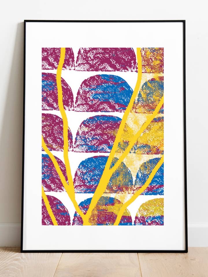 Eley Stem Fusion Art Print for wholesale by Antonietta Torsiello London