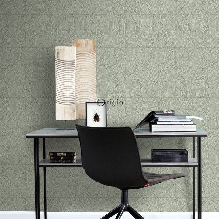 The Design Department b.v. – wholesale Tapetrulle – Tapet kakel motiv med ormskinn mönster
