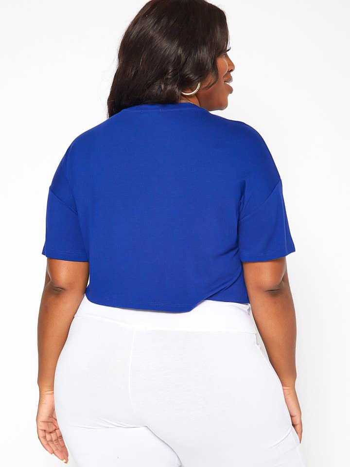 Robin K - Wholesale Screen Printed T-Shirt - Women's - Bellatrix Plus Size Women's Printed Crop Top9