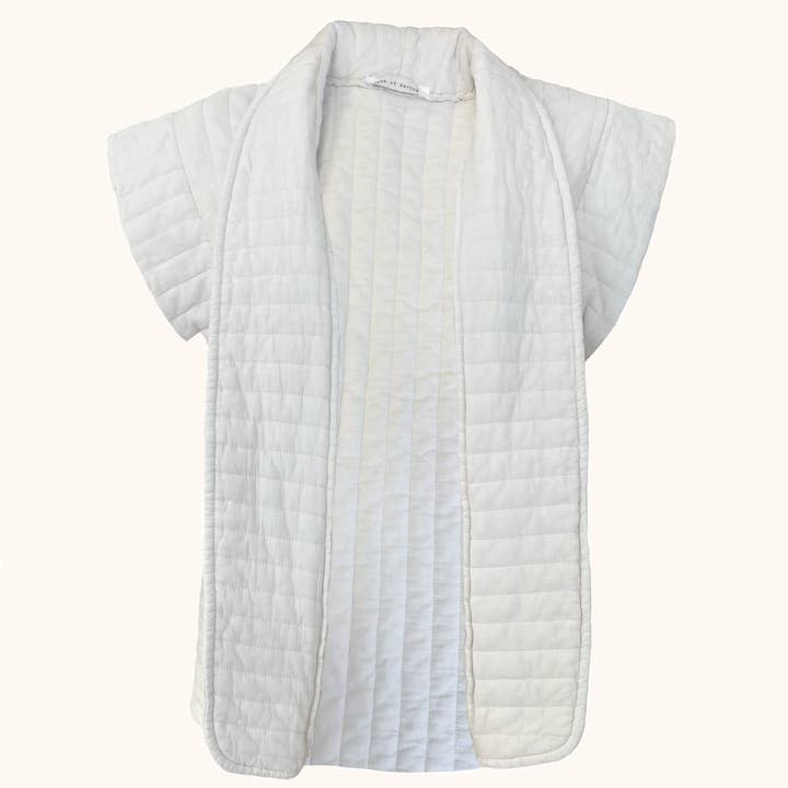 THE KATE GILET - CLOUDY WHITE for wholesale by dash of daring