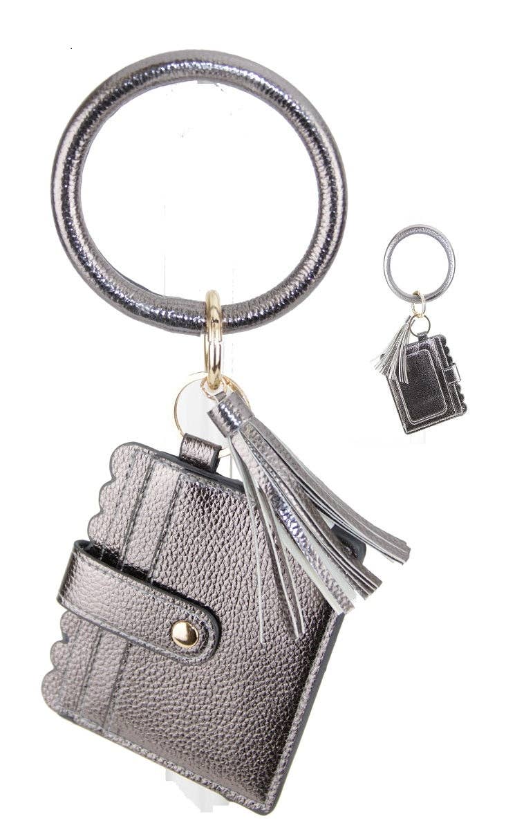 MiMi Wholesale - Wholesale Wallet - Women's - BB139x115 Solid Color Bangle/Key-Chain/Wallet w/ ID Window3
