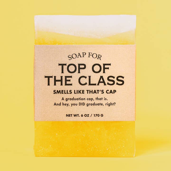 Soap for Top of the Class | Funny Soap | Graduation for wholesale by Whiskey River Soap Co.