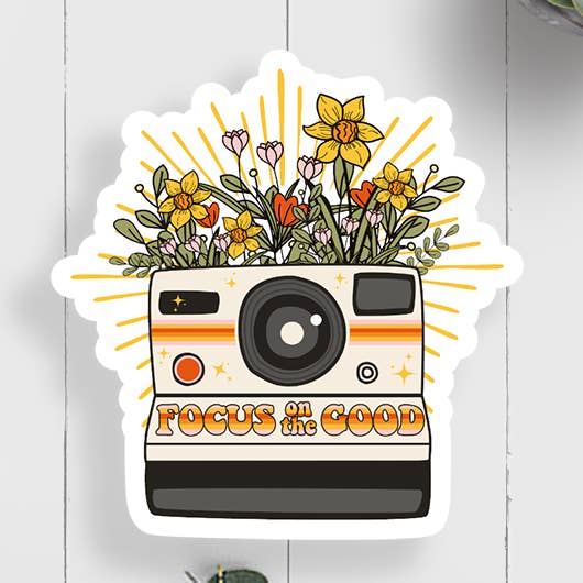 Expression Design Co - Wholesale Sticker - Focus On The Good Vinyl Sticker0