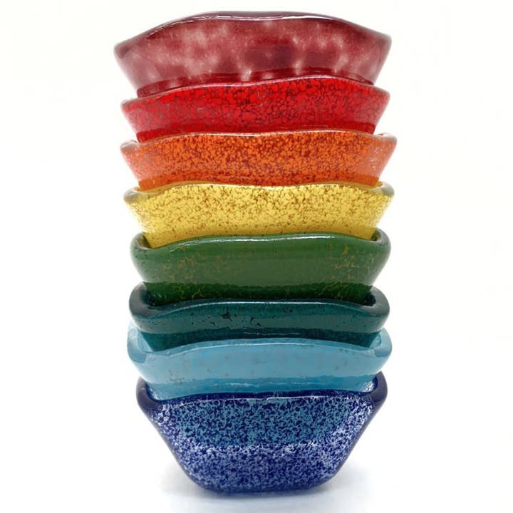 Mini Square Rainbow Ramekins (Set of 8) for wholesale by TURGLA HOME