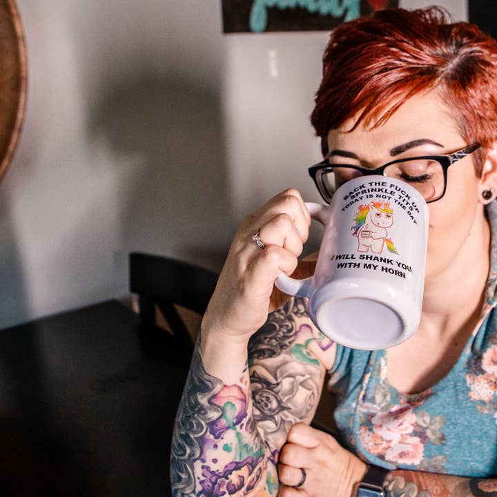 Fuzzy Loon Designs – Engroshandel Kaffekrus – Vulgært Unicorn Kaffekrus4