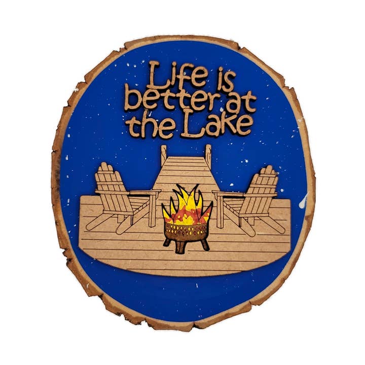 Life is Better at the Lake,Lake Life,Lake Gifts,Lake Decor for wholesale by Spears Creations