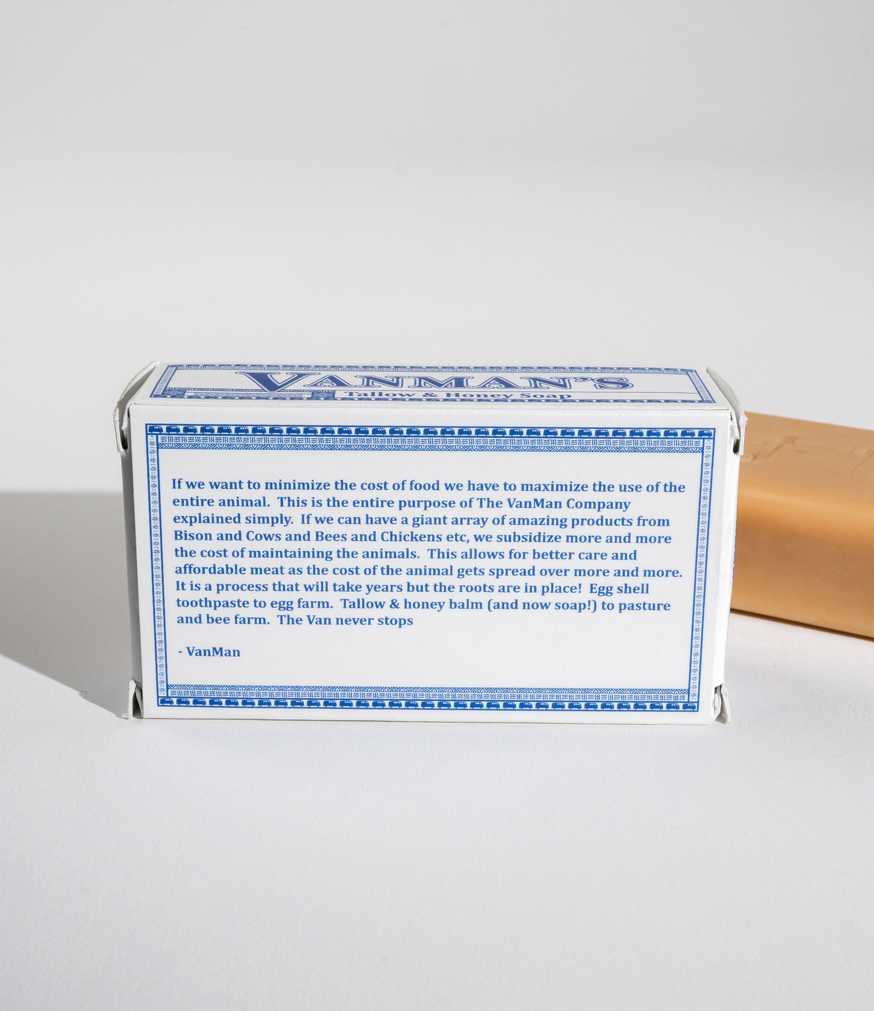 The VanMan Company - Wholesale Bar Soap - *New* VanMan's Tallow & Honey Soap1