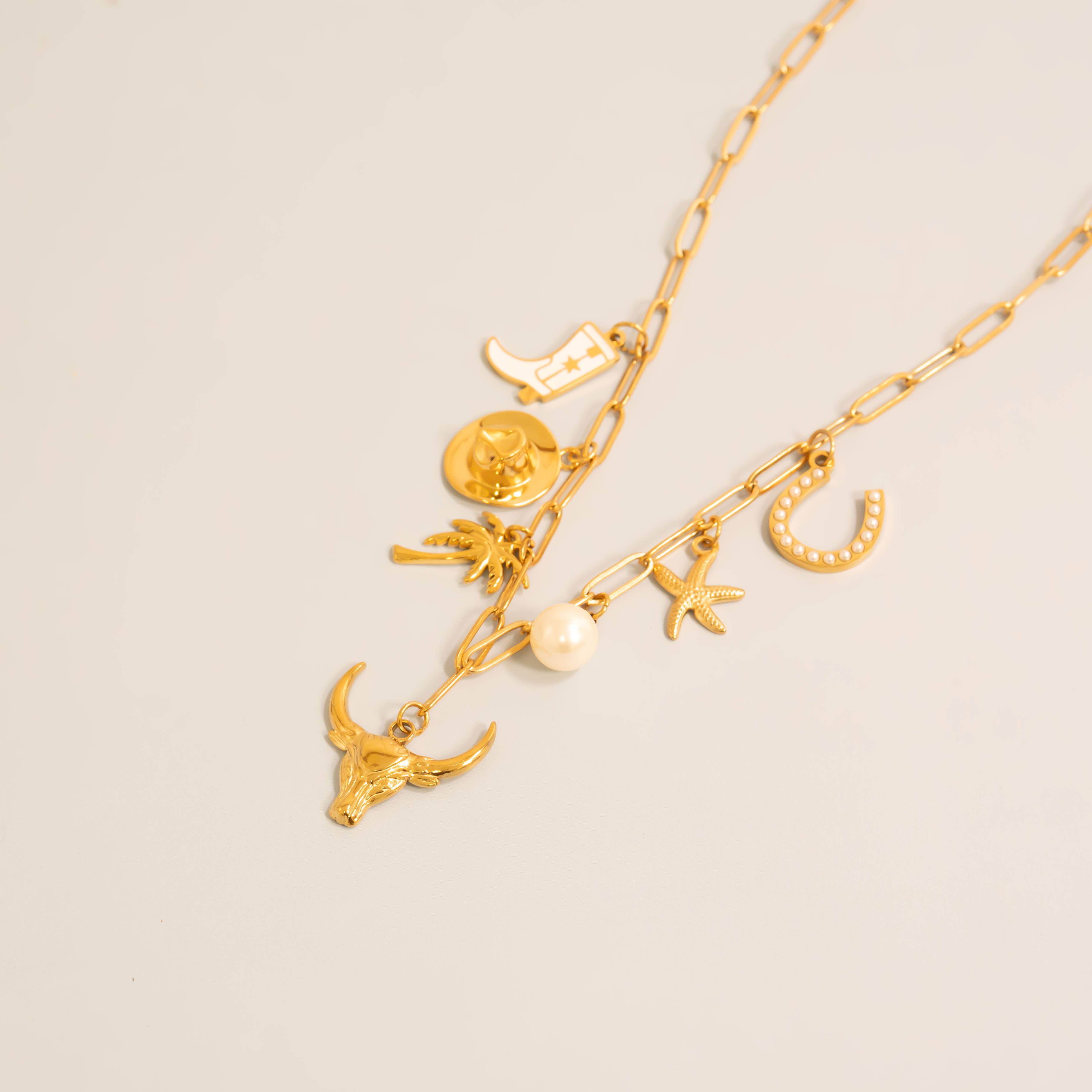 WJW - Vendita all'ingrosso Ciondolo/pendente - Ciondolo a forma di toro in acciaio inossidabile PVD oro 18 carati20