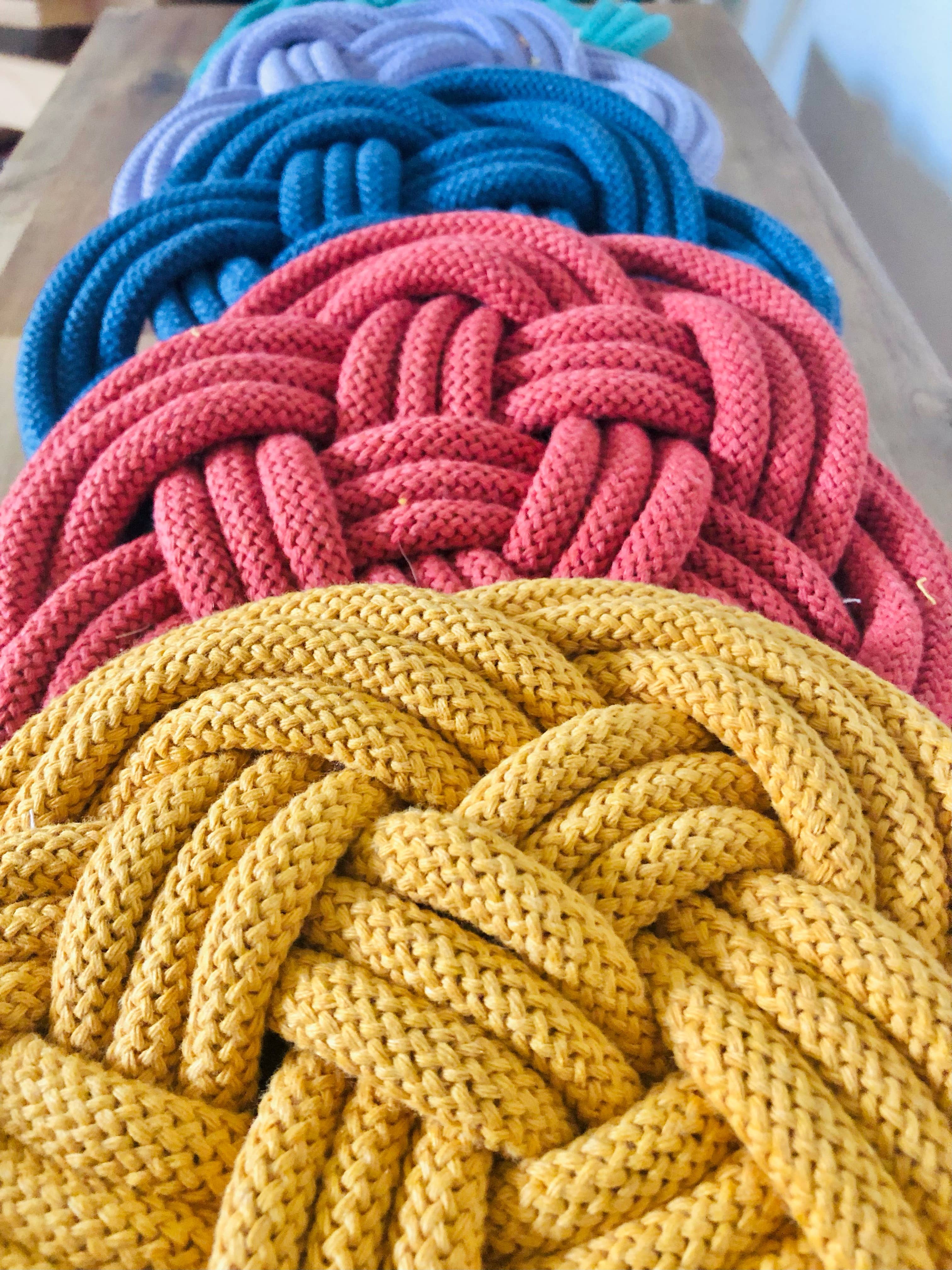 Make My Day Design - Wholesale Onderzetter - Kleurrijke touwonderzetter, Hot Plat Pad, Coastal Thump-mat2