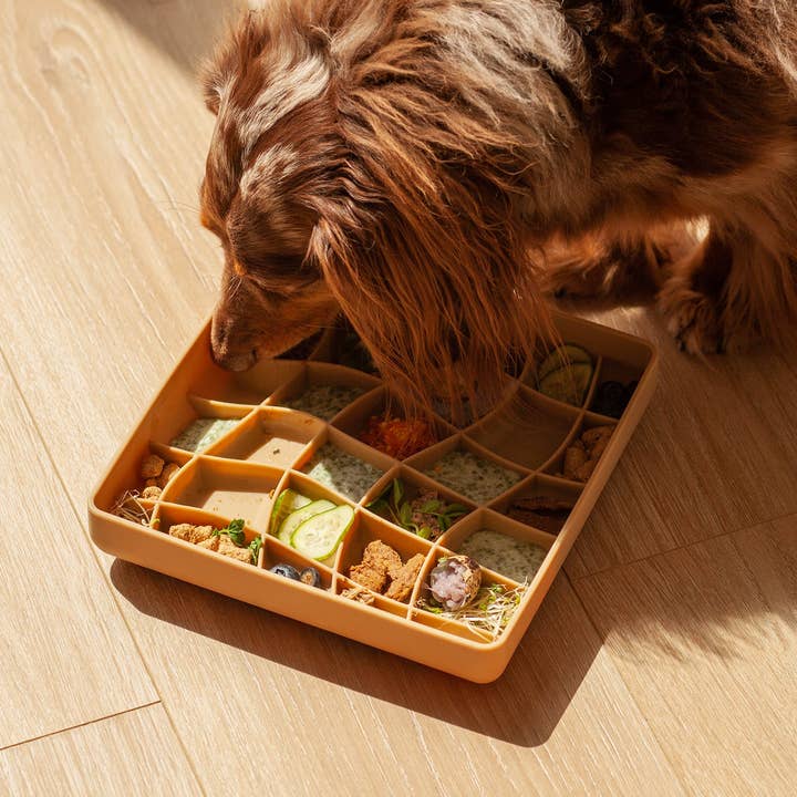 ollie b. good - Wholesale Pet Bowl - Cat/Dog - wavies slow feeder bowl | mushroom2