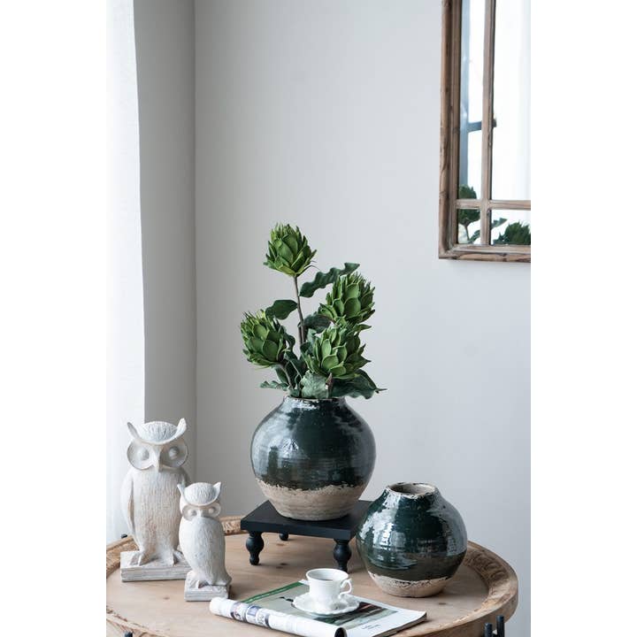 A&B Home Group Inc. - Wholesale Decorative Tabletop Object - 4x3.5x8" Brown Polyresin Perched Owl Figurine 12EA/CTN8