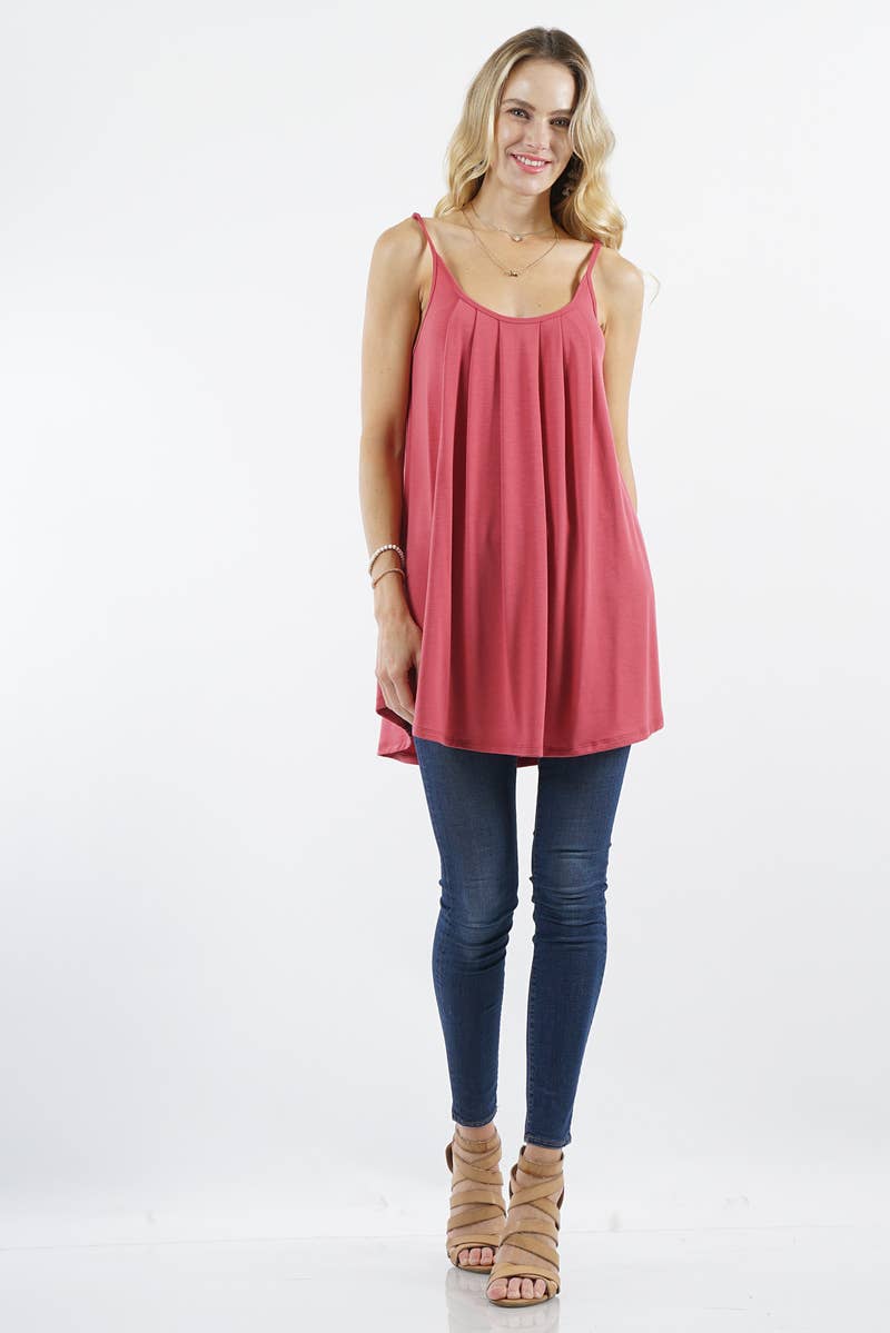 42POPS – Túnica - Mulher por atacado – CAMISOLA PLISSADA COM ALÇAS AJUSTÁVEIS20