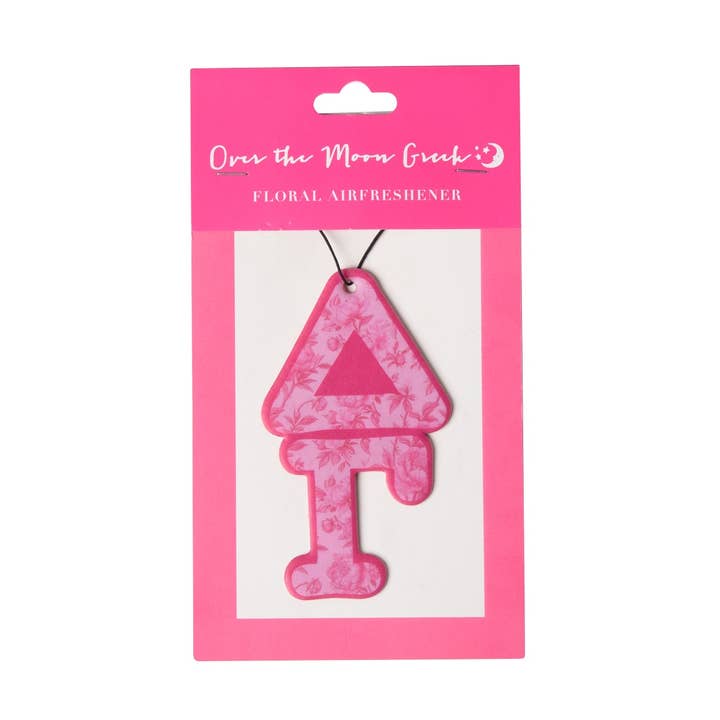 Sorority FLORAL Air Freshener for wholesale by Over The Moon Greek