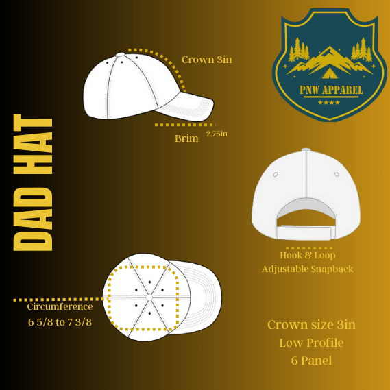 PNW Apparel - Wholesale Baseball Cap - Unisex - Colorado Dad Hat - Camping Adventure Cap5