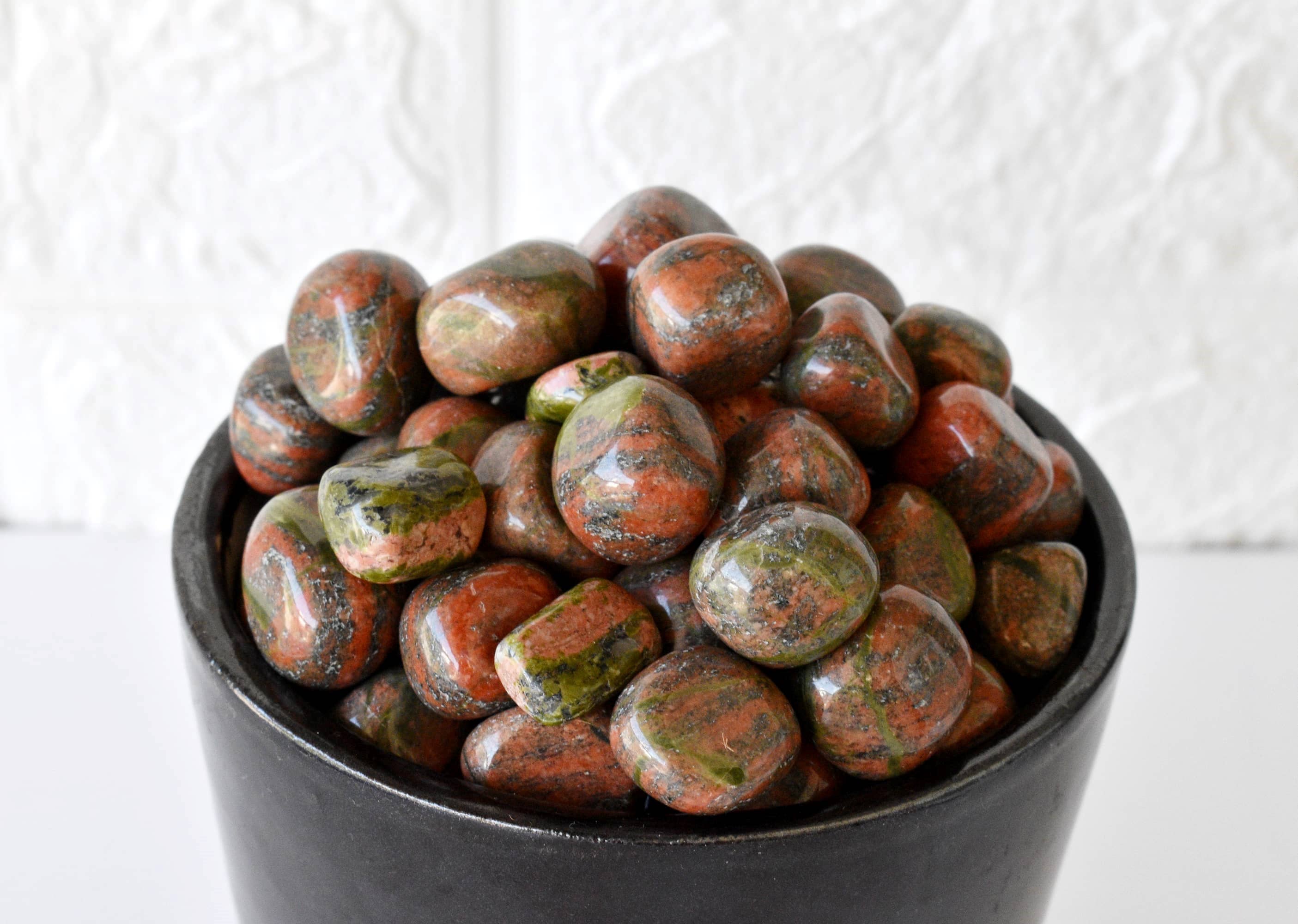 Soothing Crystals - Vendita all'ingrosso Pietra/cristallo spirituale - 100g Pietre Levigate | Unakite | Cristalli di Guarigione Pietre6