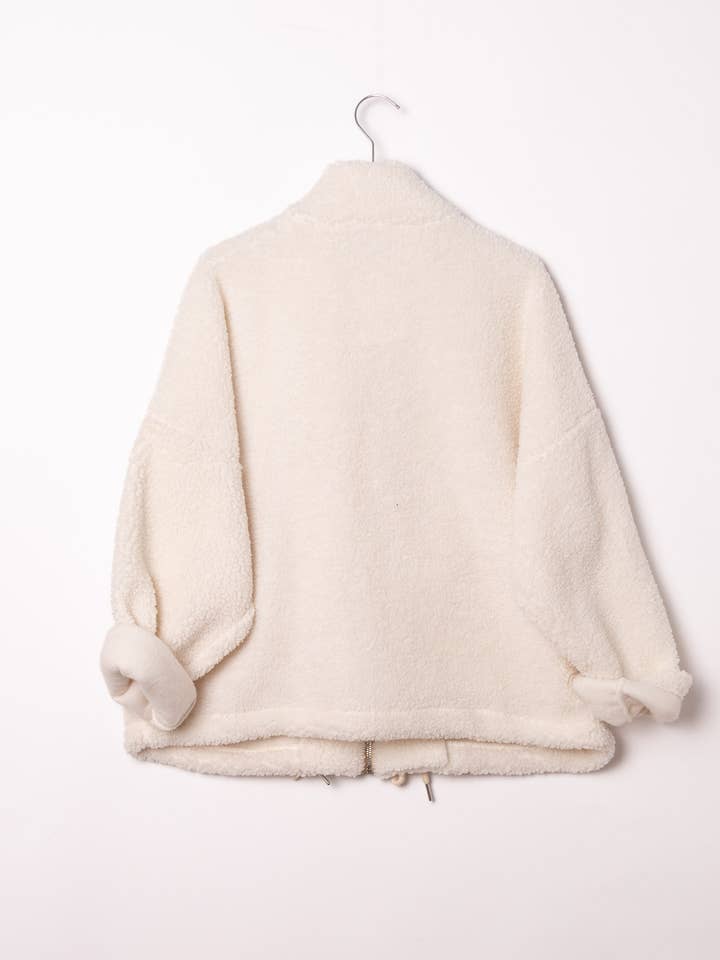 Pépouz' Paris - Wholesale Fleece - Women's - Teddy fleece zip-up jacket PV251916