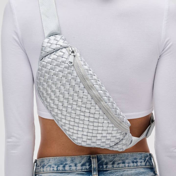 Sol and Selene - Vente Sac ceinture – femme - Sac banane tissé en néoprène Aim High120