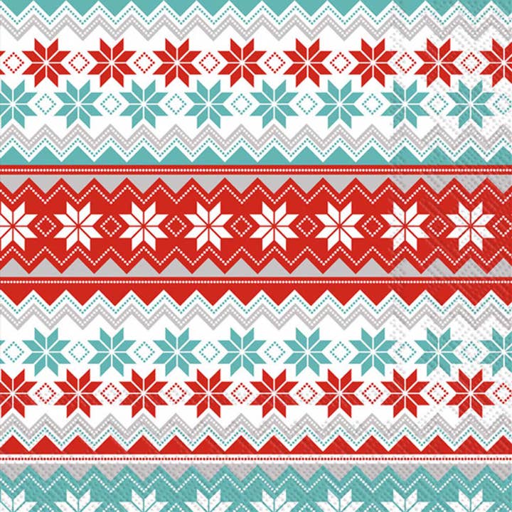 Servilletas de papel para cócteles, paquete de 20 unidades, diseño navideño con diseño de reno para venta al por mayor de Boston International