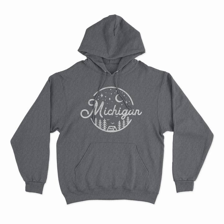 Night Sky - Unisex-Sweatshirt mit Kapuze für den Großhandel von Live Love Michigan
