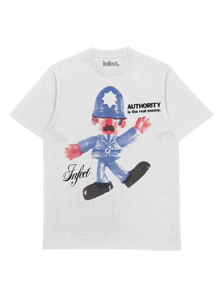 INFECT CO. – wholesale T-shirts med screentryck – Herr – MYNDIGHET T-SHIRT