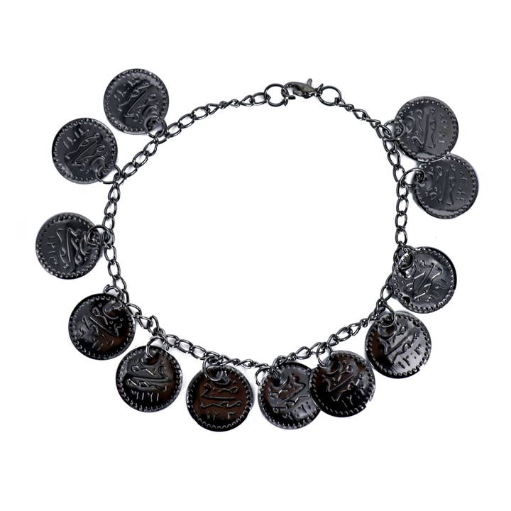 1274-Coin Bracelet for wholesale by Western Fashion