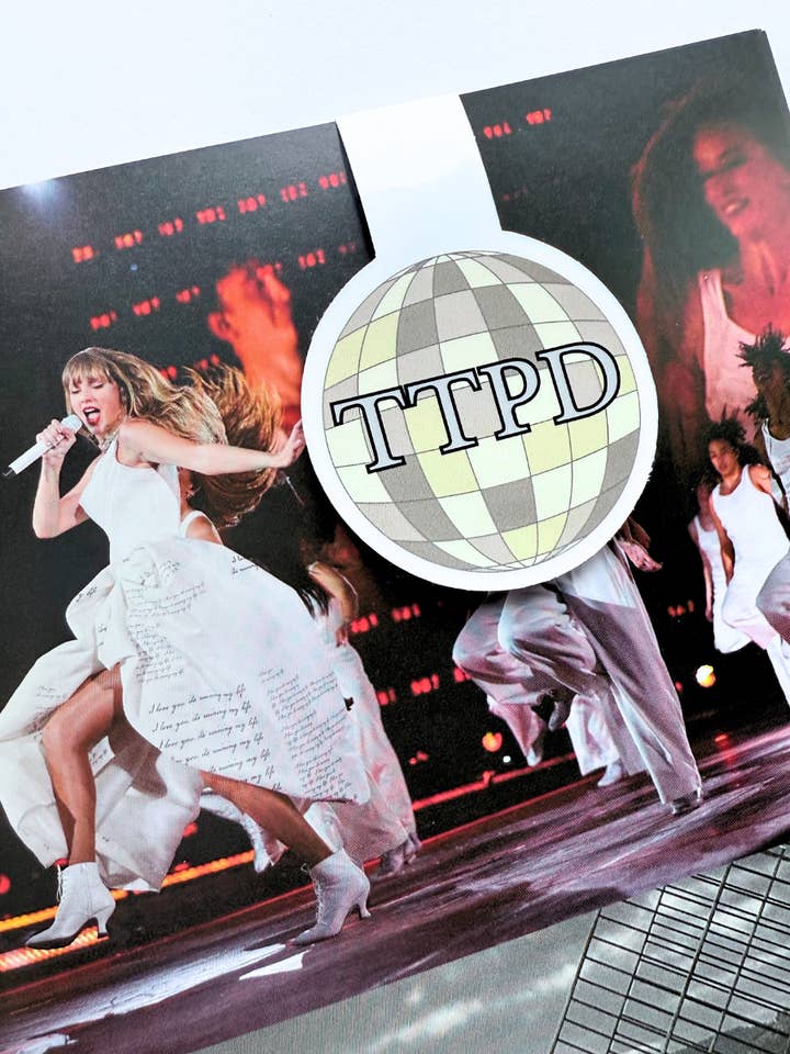 Poets disco Tay Inspired Magnetic bookmark for wholesale by Typo Lettering Co