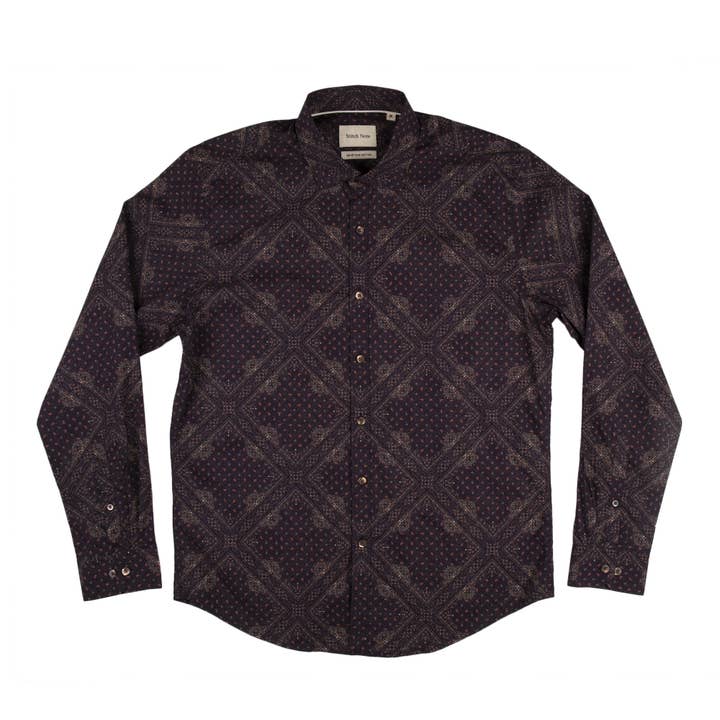 Geometric Tile Pattern Classic Long Sleeve for wholesale by Stitch Note