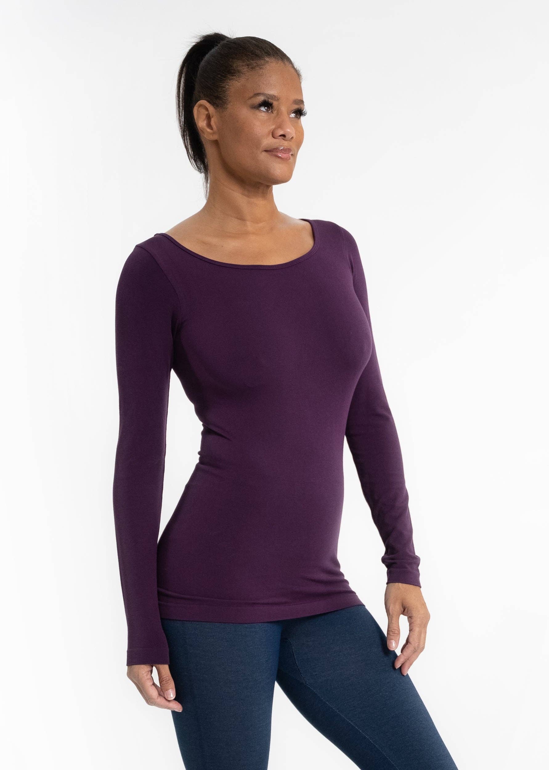 ELIETIAN - Vendita all'ingrosso Maglietta - Donna - Manica Lunga Reversibile100