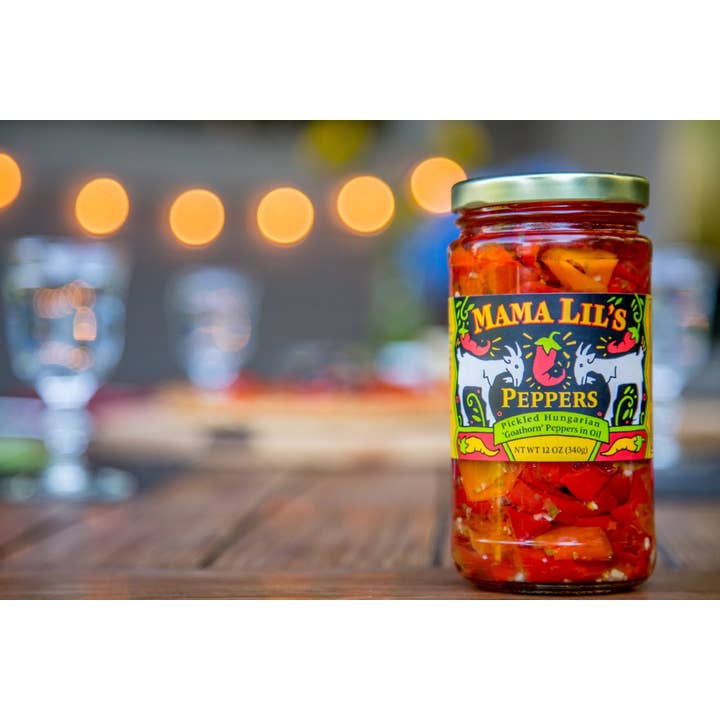 Mama Lil's - Wholesale Pickled Vegetables - Mama Lil's Mildly Spicy Peppers In Oil (Original) - 12oz2