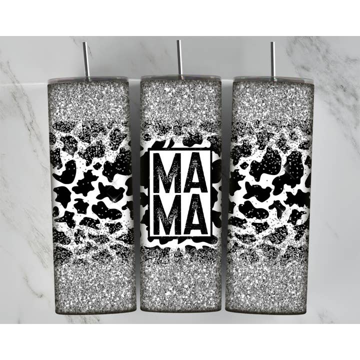 Kuh drucken Mama 20oz Skinny Becher für den Großhandel von WST Wholesale