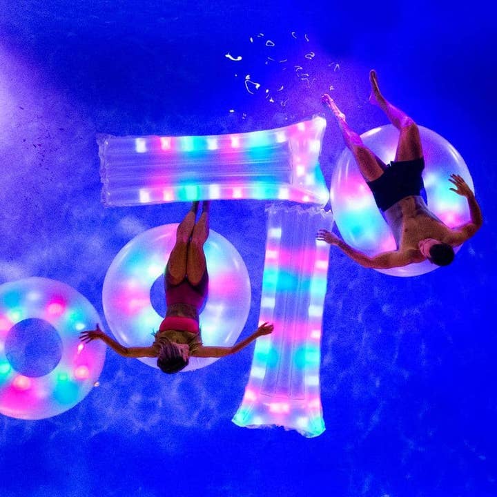 PoolCandy - Wholesale Inflatables - Inflatable Pillow Pool Raft Illuminated LED PoolCandy