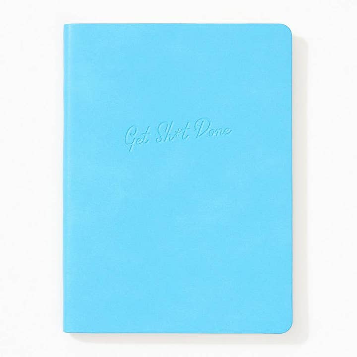 Get Sh*t Done Blue Leather Journal for wholesale by Paper Source Wholesale
