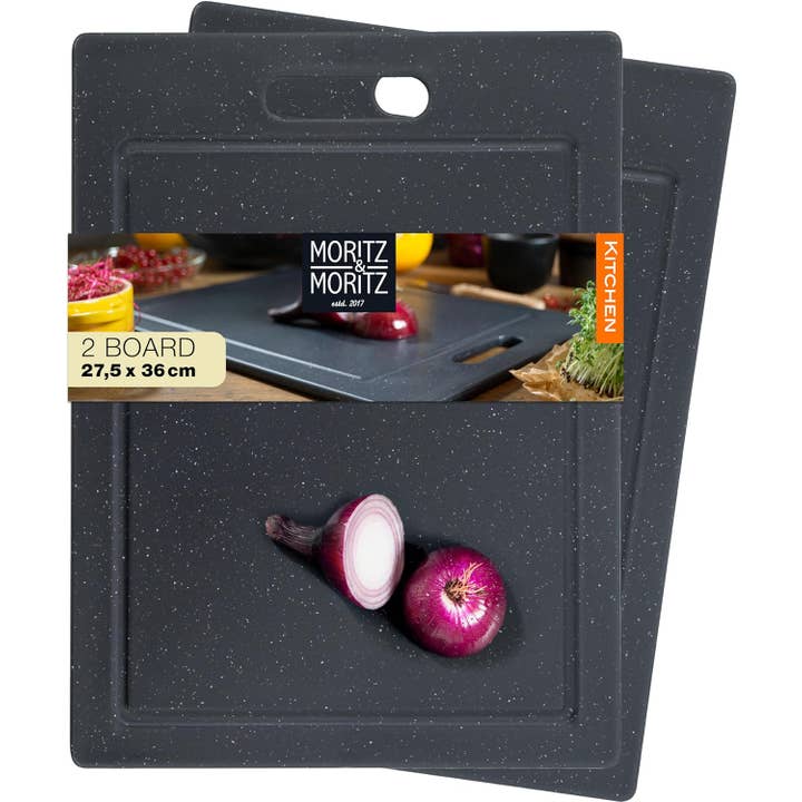 Granite Chopping Board Set with Non-slip Feet & Juice Groove for wholesale by Moritz & Moritz