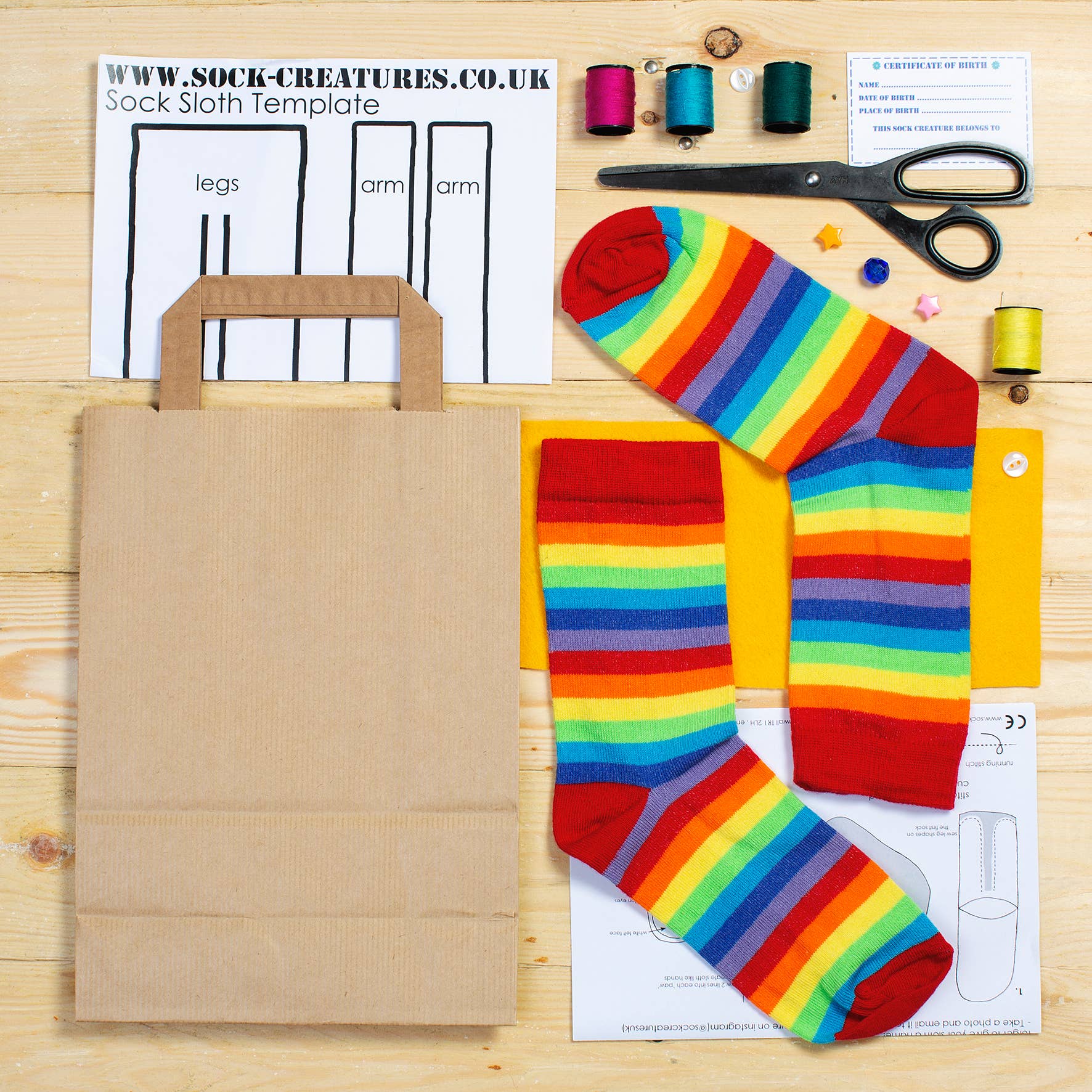 Sock Creatures - Wholesale DIY Craft Kit - Kids - Sock Llama Craft Kit2