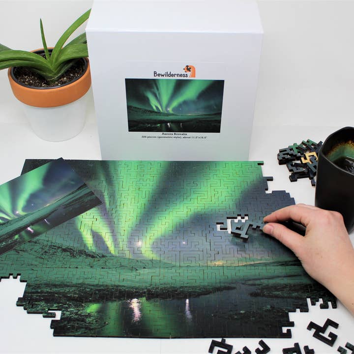 Aurora Borealis Jigsaw Puzzle - 326 Pieces for wholesale by Bewilderness