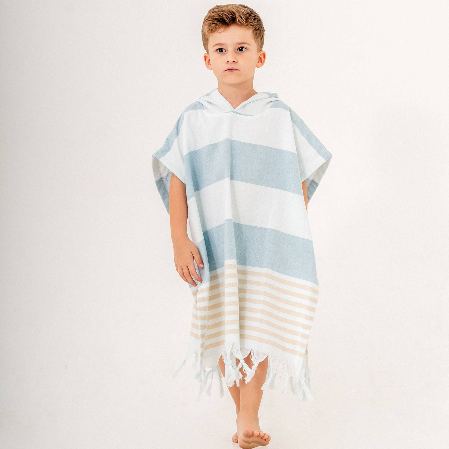 Kikoya - Wholesale Poncho Towel - Kids & Baby - Hooded Poncho Surf Changing Swimming Beach Towel Terrybacked4