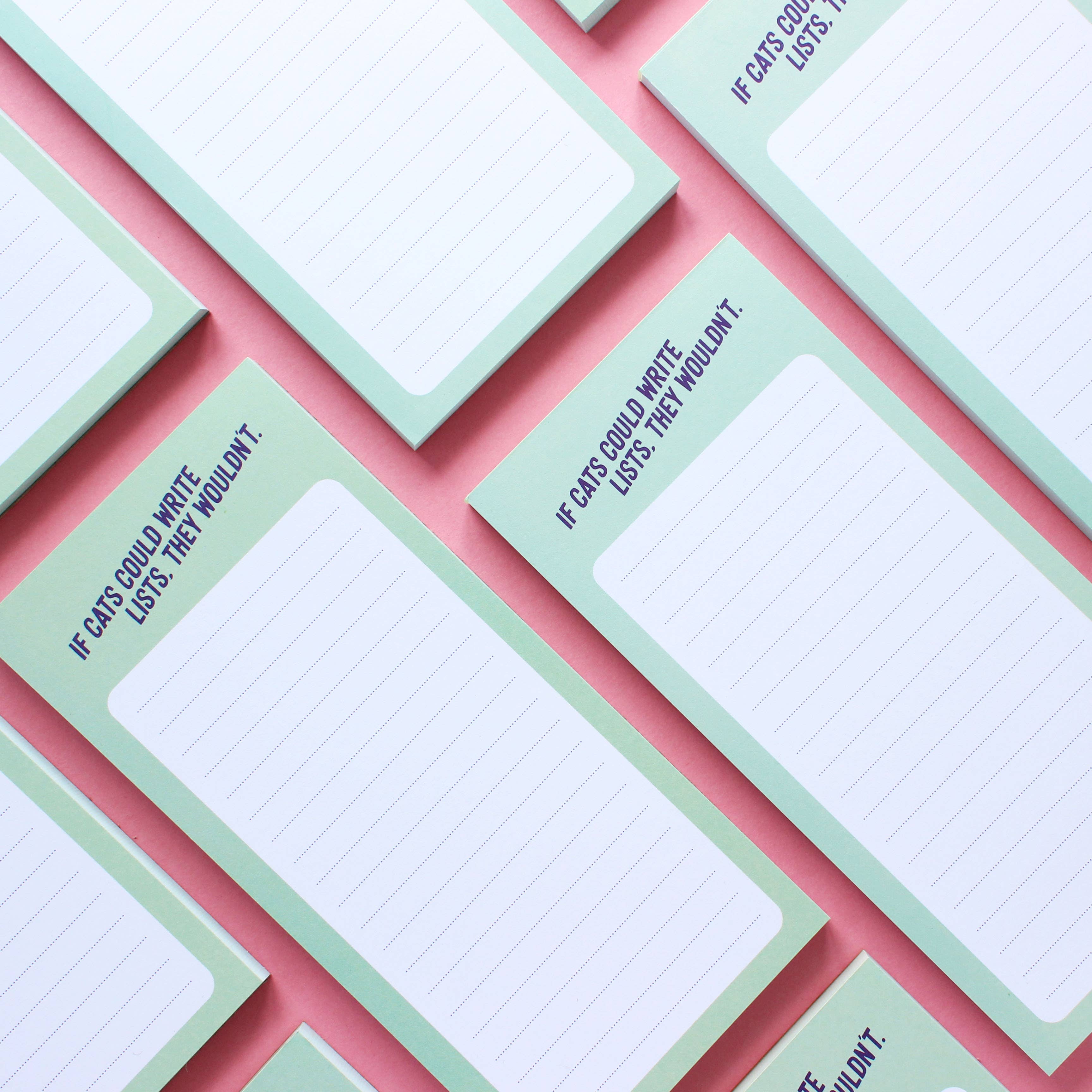 Purple Tree Designs - Wholesale Notepad - If Cats Could DL Lined Notepad, 75 Tear-off Pages7