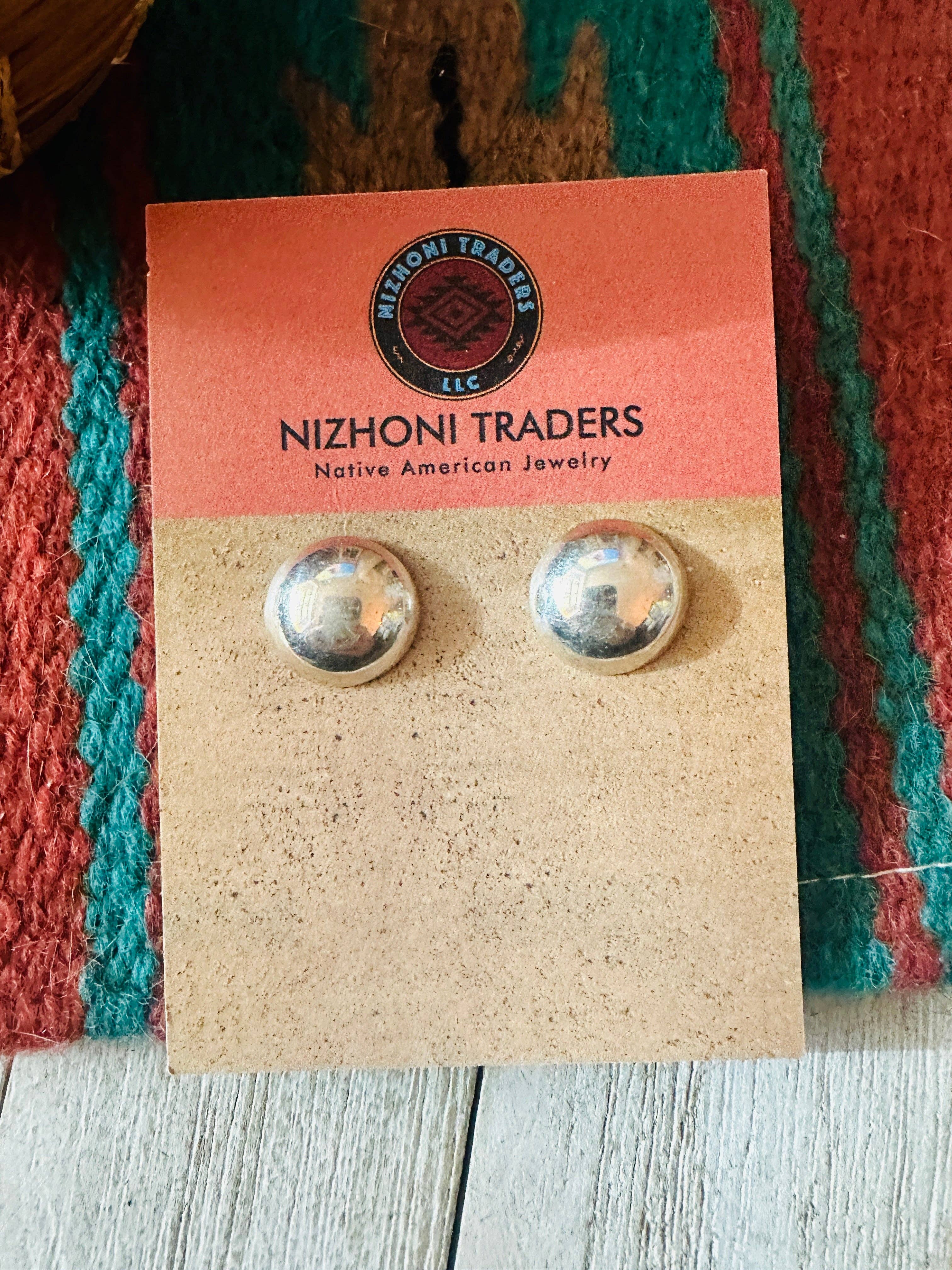 Nizhonitradersllc - Wholesale Stud/Post Earrings - Navajo Sterling Silver Stud Earrings0