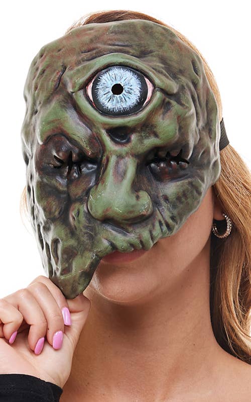 KBW Global Corp. - Wholesale Costume - Unisex - Green Cyclops Monster Mask0
