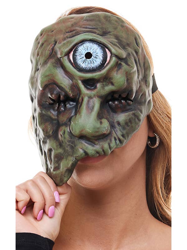 KBW Global Corp. - Wholesale Costume - Unisex - Green Cyclops Monster Mask